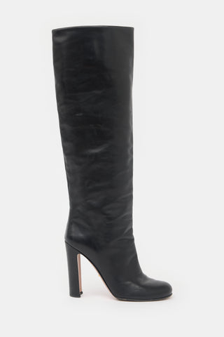 Prada Leather Knee Boot