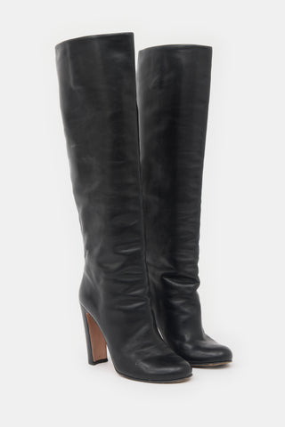 Prada Leather Knee Boot