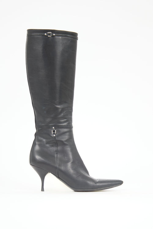 Prada Leather Calf Boot