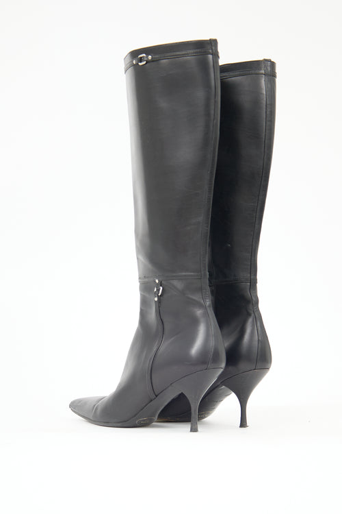 Prada Leather Calf Boot