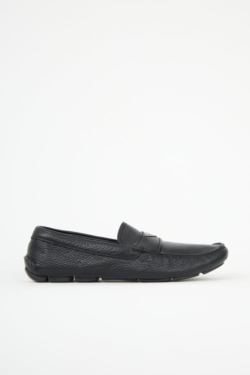 Prada Leather Logo Loafer
