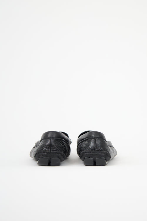 Prada Leather Logo Loafer