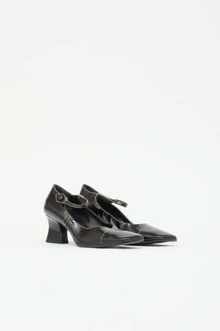 Prada Leather Mary Jane Pump