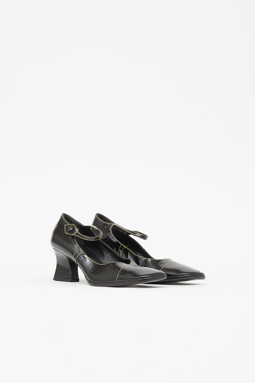 Prada Leather Mary Jane Pump