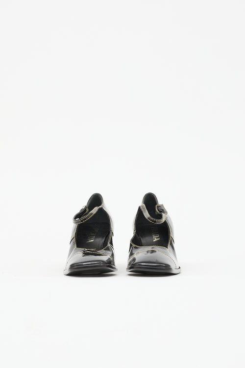 Prada Leather Mary Jane Pump
