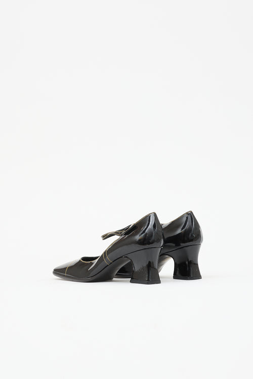 Prada Leather Mary Jane Pump