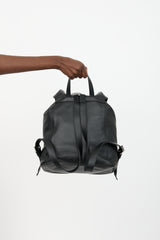 Prada Leather Medium Logo Backpack
