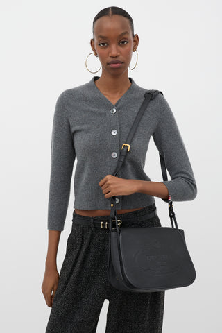 Prada Leather Messenger Bag