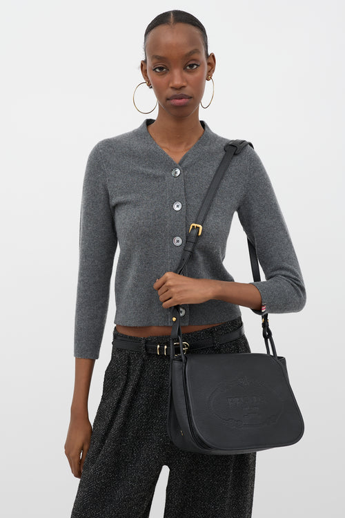 Prada Leather Messenger Bag