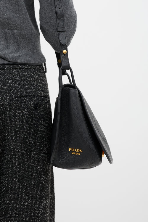Prada Leather Messenger Bag