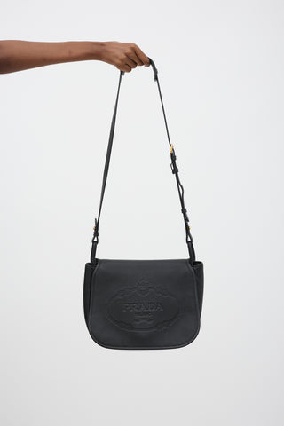 Prada Leather Messenger Bag