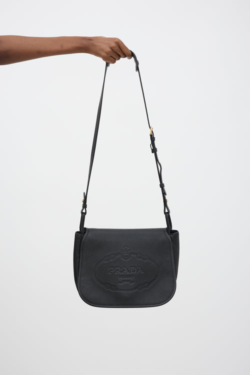 Prada Leather Messenger Bag