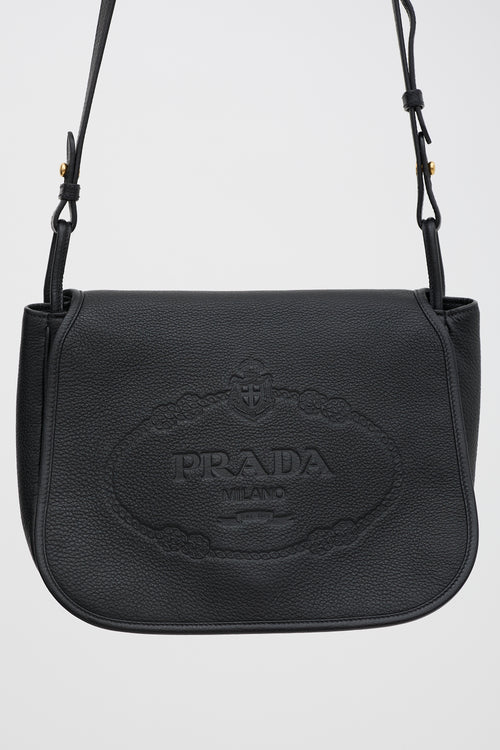 Prada Leather Messenger Bag