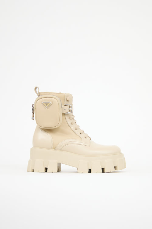 Prada Leather Monolith Boot
