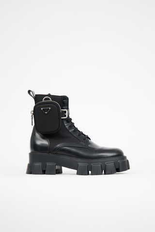 Prada Leather Monolith Boot