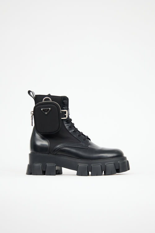 Prada Leather Monolith Boot