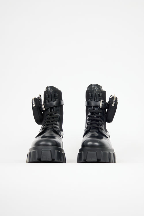 Prada Leather Monolith Boot