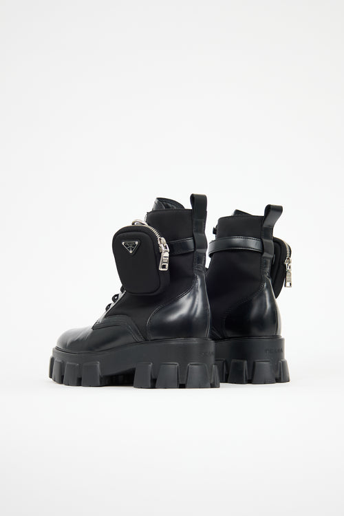 Prada Leather Monolith Boot