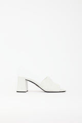 Prada Leather Quilted Logo Sandal