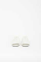 Prada Leather Quilted Logo Sandal