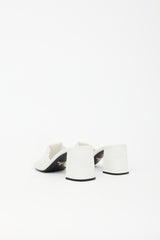Prada Leather Quilted Logo Sandal