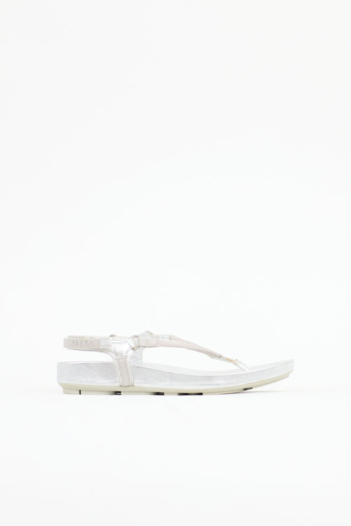 Prada Leather Slingback Sandal