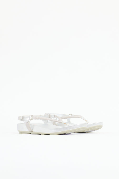 Prada Leather Slingback Sandal