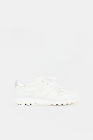 Prada Leather Match Race Sneaker