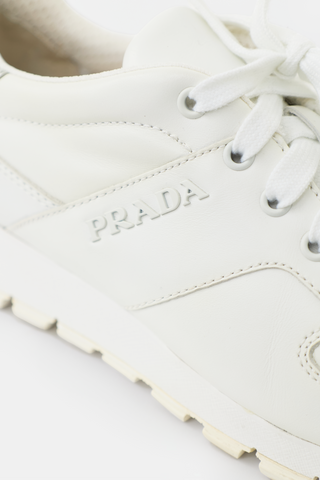 Prada Leather Match Race Sneaker