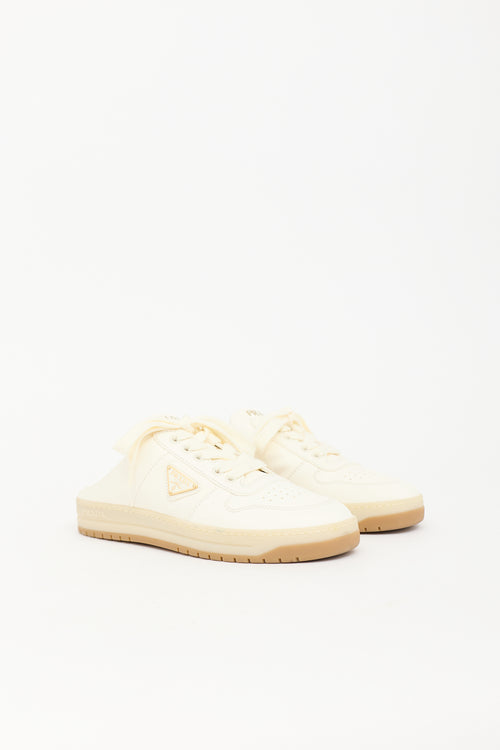 Prada Leather Sneaker Mule