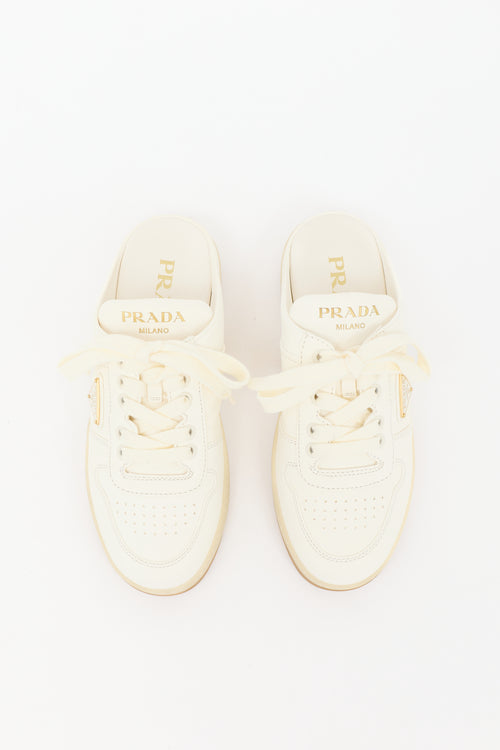 Prada Leather Sneaker Mule