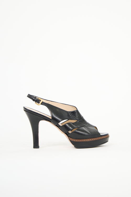 Prada Leather Slingback Heel