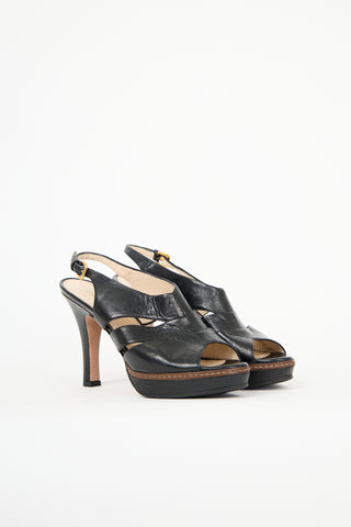 Prada Leather Slingback Heel