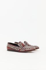 Prada Leather Studded Loafer