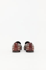 Prada Leather Studded Loafer