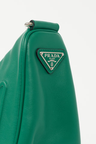 Prada Leather Triangle Logo Bag