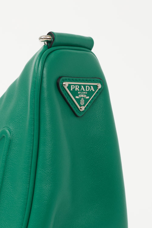 Prada Leather Triangle Logo Bag