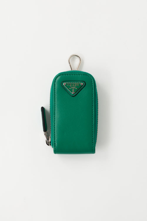 Prada Leather Triangle Logo Bag