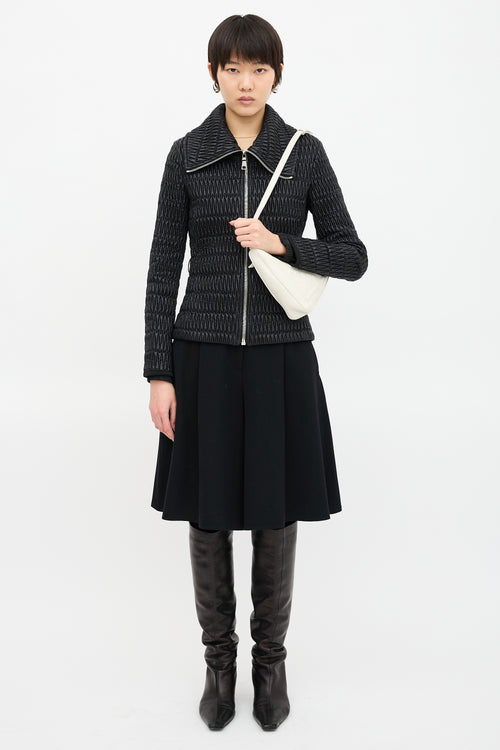 Prada Leather Triangle Shoulder Bag