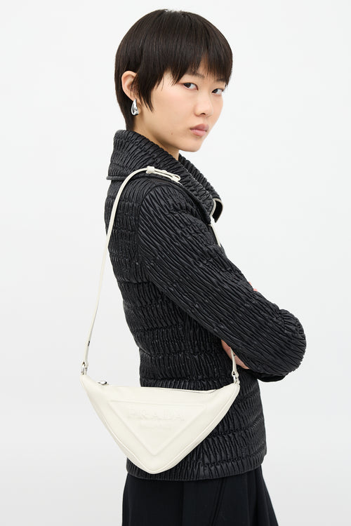 Prada Leather Triangle Shoulder Bag
