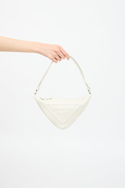 Prada Leather Triangle Shoulder Bag