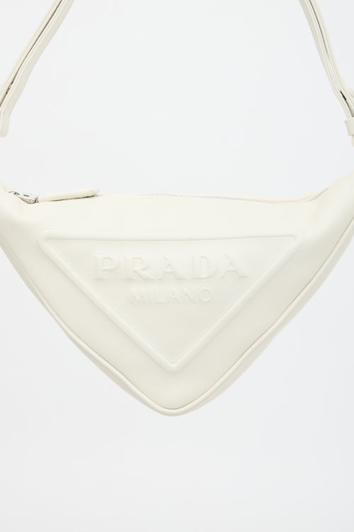 Prada Leather Triangle Shoulder Bag