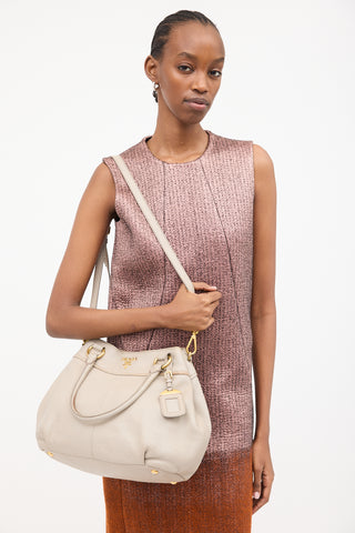 Prada Leather Two Way Shoulder Bag