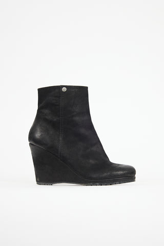 Prada Leather Wedge Boot