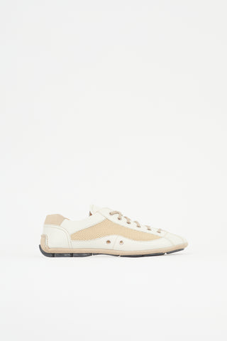 Prada Leather & Mesh Sneaker