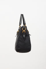 Prada Leather & Nylon Jacquard Bag