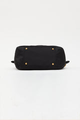 Prada Leather & Nylon Jacquard Bag