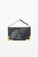 Prada Leather Bow Clutch Bag