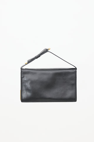 Prada Leather Bow Clutch Bag
