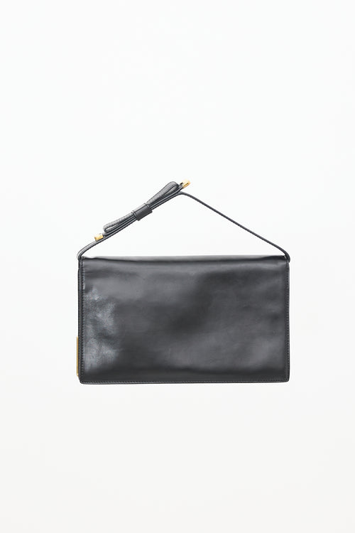Prada Leather Bow Clutch Bag